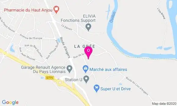 Localisation Helene Mandret
