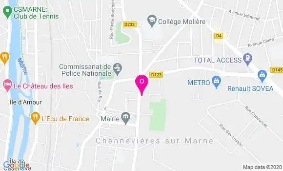 Localisation Agnes Alloul