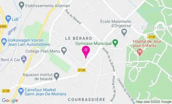 Localisation Juliette Bourgoin