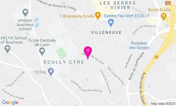 Localisation Emilie Cordiez