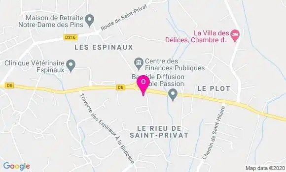 Localisation Justine Lesage