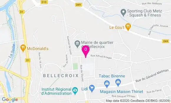 Localisation Pauline Lorrain Debrin