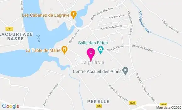 Localisation Mathilde Dandurand
