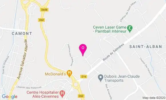 Localisation Nathalie Chiambretto