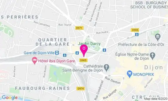 Localisation Claudie Pradeau