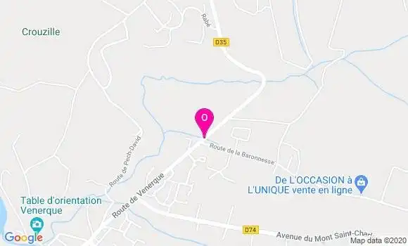 Localisation Benedicte Subra De Salafa