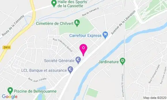 Localisation Jacqueline Cividino
