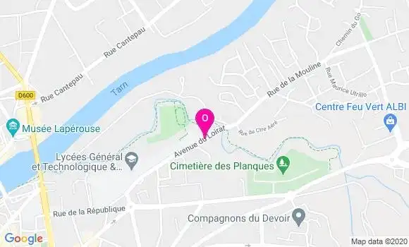 Localisation Sandrine Bousquet