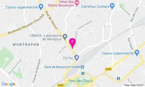 Localisation Emilie Tissot