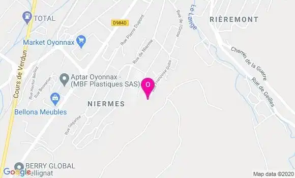 Localisation Odile Chaneliere