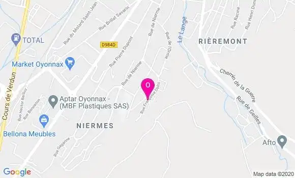 Localisation Colette Barbier El Hamdaoui