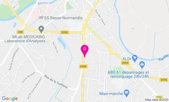 Localisation Fanny Roudieres