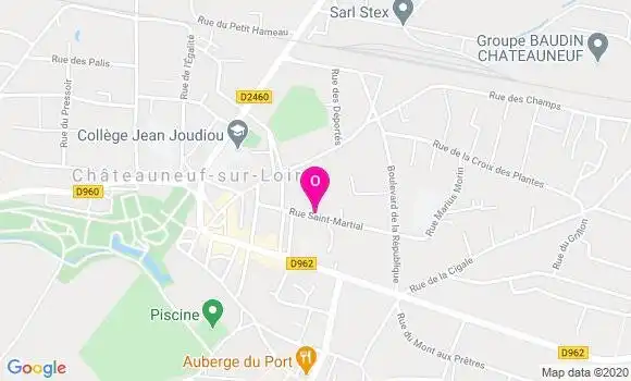 Localisation Clotilde Benard