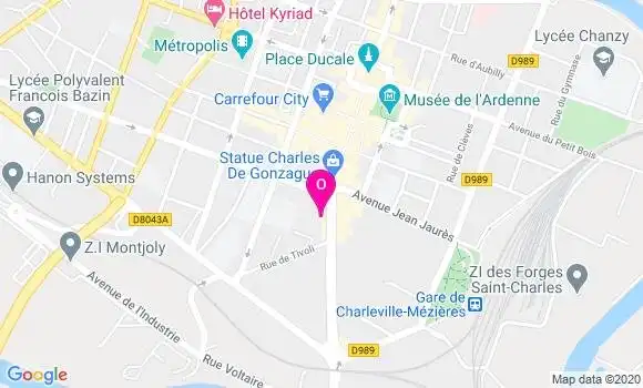 Localisation Claudine Vandenbussche