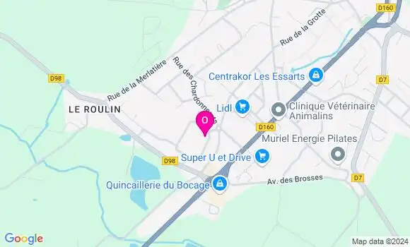 Localisation Candice Saulnier