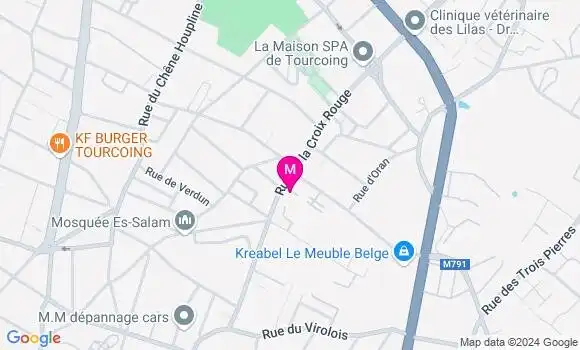 Localisation Valentine Maes