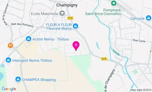 Localisation Amandine Flatet