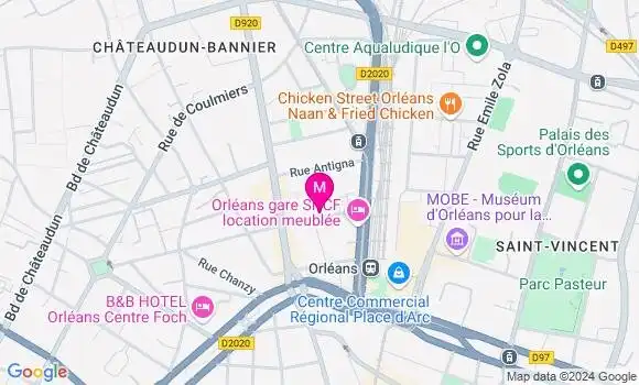 Localisation Jeanne Cuvelier