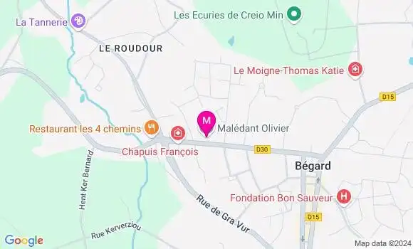 Localisation Natacha Even Tourbin
