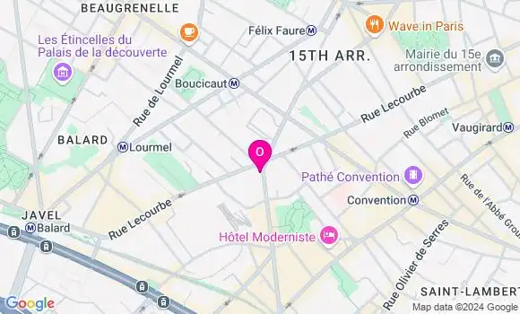 Localisation Elisabeth Vauthier