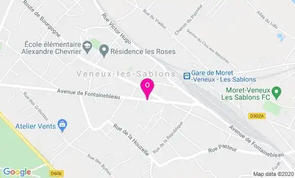 Localisation Claudine Clemenceau