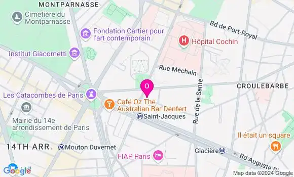 Localisation Pauline Huret Liouville