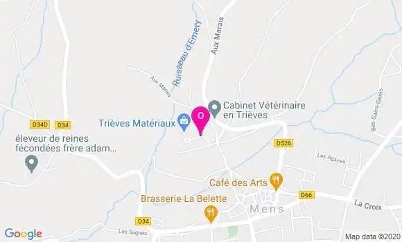 Localisation Gentiane Vernay