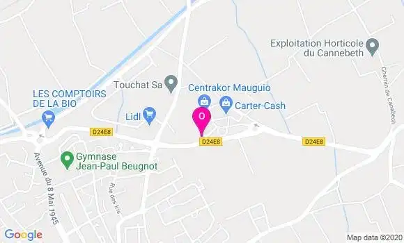 Localisation Adele Pentecote