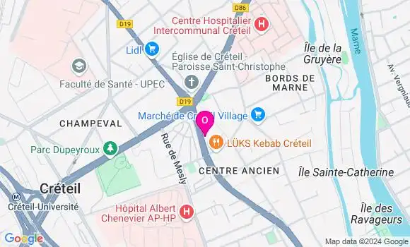 Localisation Catherine Guizien