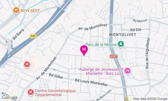 Localisation Evelyne Morin