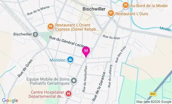 Localisation Sylvie Finck Madenberg
