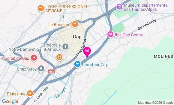 Localisation Alicia Paret