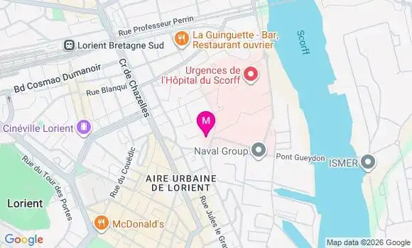 Localisation Jeanne Guehenec