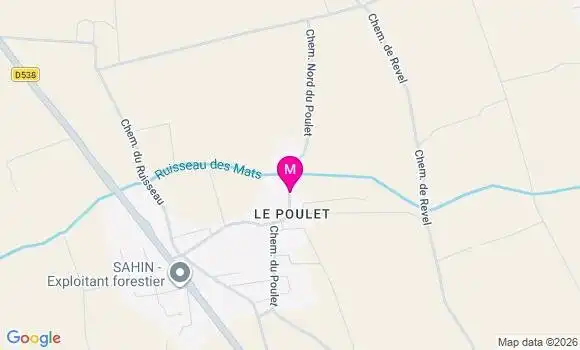 Localisation Mathilde Frandon