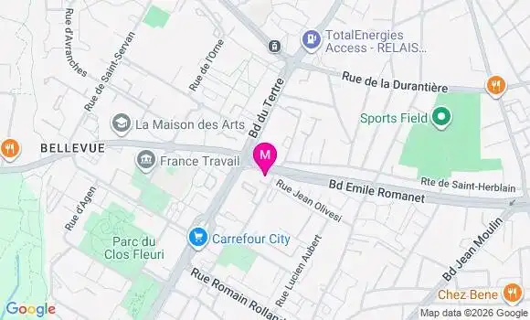 Localisation Lucile Pech