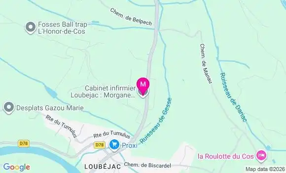 Localisation Mathilde Poux