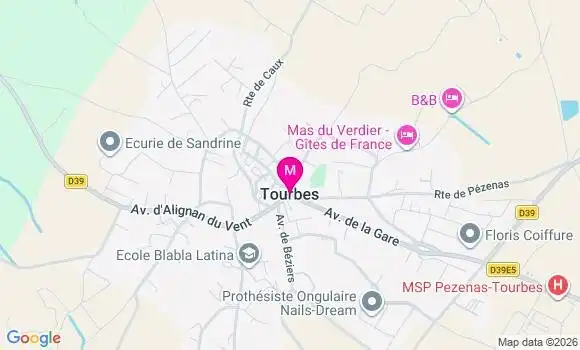 Localisation Cendrine Damin
