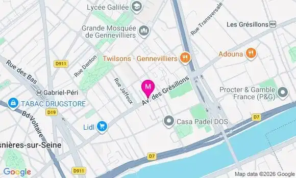 Localisation Magdeleine Tessier