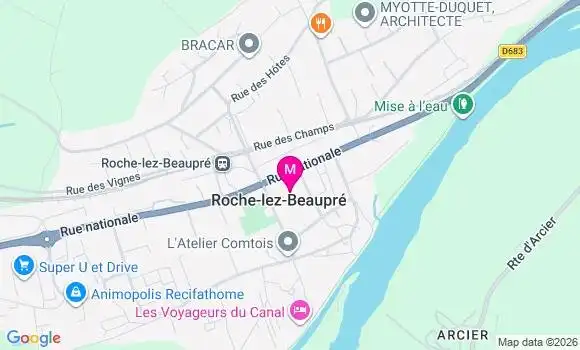 Localisation Valentine Magnin