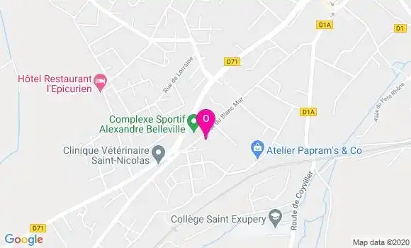Localisation Camille Antoine