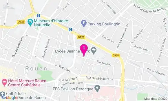 Localisation Gabrielle Cordier