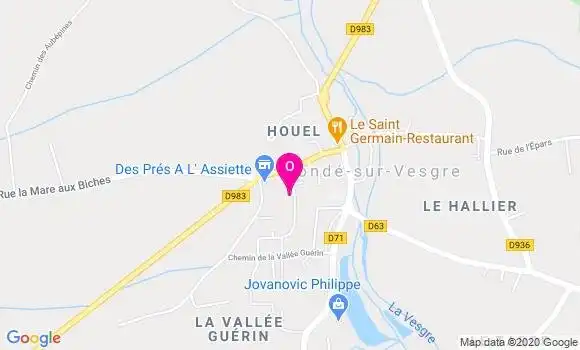 Localisation Laurence Caunet