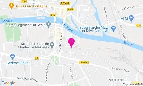 Localisation Adelaide Roussel
