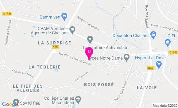 Localisation Emilie Lemoine