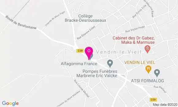 Localisation Jeanne Bidaux