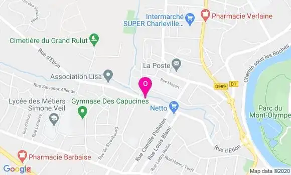 Localisation Orlane Thiebault
