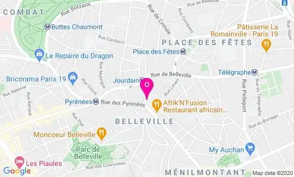 Localisation Sonia Bricout