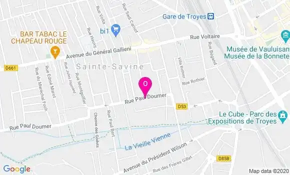 Localisation Claire Jeanne