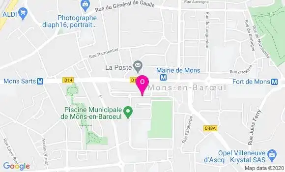 Localisation Guislaine Petillion