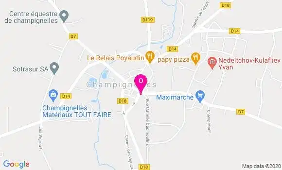 Localisation Florine Moureau